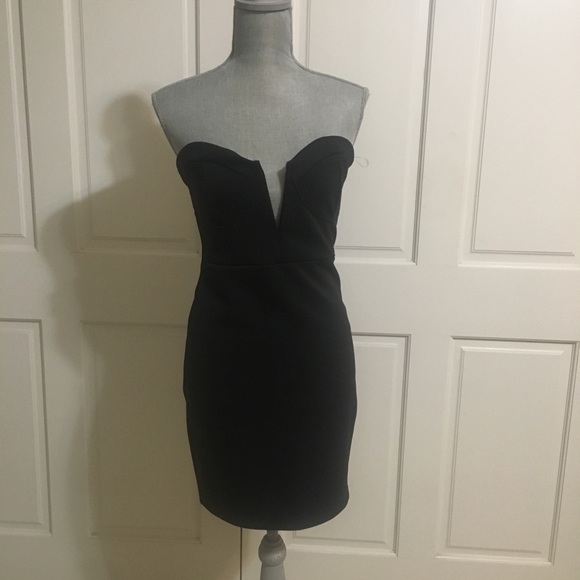 Fitted Black Dress NWOT - Picture 2 of 5